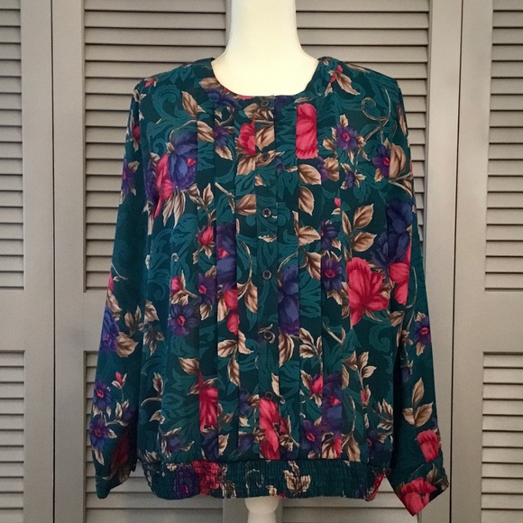 Alfred Dunner Tops - Alfred Dunner Vintage Button Down Blouse